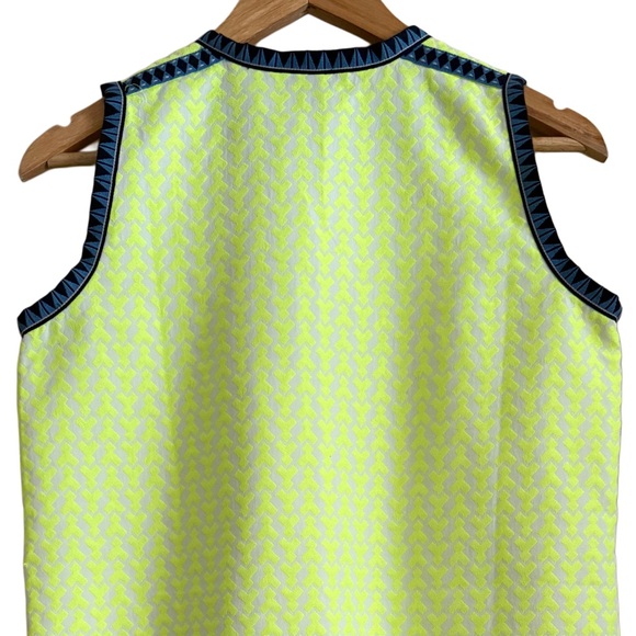 J. Crew Vibrant Neon Woven Contemporary Sleeveless Summer Sheath Dress Size 2 - Picture 7 of 9